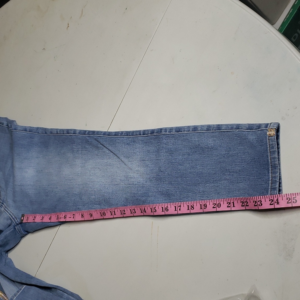 Soft Surroundings The Ultimate Skinny Embellished Cropped Pants Size 8 Casual - Picture 13 of 16